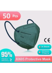 KN95 mascarillas fpp2 mascherina ffp2 face mask Certified face mask 95% Adlut filter Disposable masks KN95 masque fp2 mascara mascqrillas