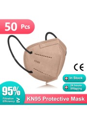 KN95 mascarillas fpp2 mascherina ffp2 face mask Certified face mask 95% Adlut filter Disposable masks KN95 masque fp2 mascara mascqrillas