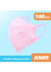 FFP2mask Kids 6-9 Elderly KN95 Mascarilla FPP2 Homologada Infantil 4 Layers Multicolored FFP2 Children Face Mask Boy Girl Mask Enfant