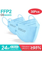 ffp2masque mascarilla fpp2 certified korean respirator industrial mask KN95 reusable ffpp2 fish mask