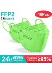 ffp2masque mascarilla fpp2 certified korean respirator industrial mask KN95 reusable ffpp2 fish mask