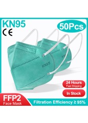 100pcs FFP2 Mascarillas fpp2 KN95 face masks FFP2mask mask 5 layers mondkapje kn95 homologada mascarillas ffp2reutilizable