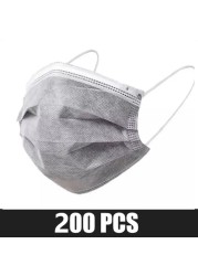 Disposable protective mask 3 ply non woven fabric dust cloth