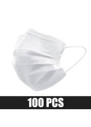 Disposable protective mask 3 ply non woven fabric dust cloth