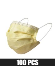 Disposable protective mask 3 ply non woven fabric dust cloth