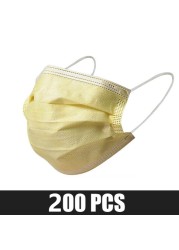 Disposable protective mask 3 ply non woven fabric dust cloth