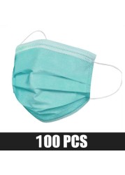 Disposable protective mask 3 ply non woven fabric dust cloth