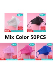 Black Face Mask FFP2 Mascarillas KN95 FPP2 Masks Colorful Reusable Mouth Mask FFP2 Approved Respiratory Masks ffp2fan ffp3