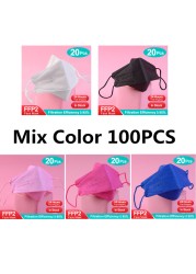 Black Face Mask FFP2 Mascarillas KN95 FPP2 Masks Colorful Reusable Mouth Mask FFP2 Approved Respiratory Masks ffp2fan ffp3