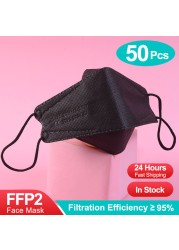 5-100pcs ffp2mask kn95 masks paintball ce fish mascarillas ffp2reutilizable adult kn95 mask hygienic mascarillas fpp2 ce approved