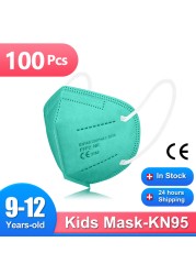 9-12 años ffp2mascarilla KN95 الاطفال قناع يمكن إعادة استخدامها واقية الأطفال قناع CE fpp2 masque enfant mascarilla fpp2 homology ada niños