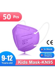 9-12 años ffp2mascarilla KN95 الاطفال قناع يمكن إعادة استخدامها واقية الأطفال قناع CE fpp2 masque enfant mascarilla fpp2 homology ada niños