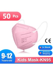 9-12 años ffp2mascarilla KN95 الاطفال قناع يمكن إعادة استخدامها واقية الأطفال قناع CE fpp2 masque enfant mascarilla fpp2 homology ada niños