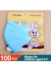 قناع FFP2 للأطفال بعمر 6-9 أعوام ffp2 mascarillas niños KN95 masque enfant قناع وجه للأطفال mascarilla fpp2 homology ada ffp2fan fp3