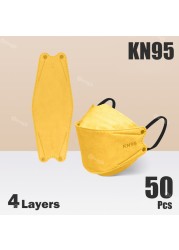 أقنعة ffp2 kn95 mascarillas fpp2 قناع السمك fpp2 وافق صحية التنفس الفم ffp2fan kn 95 قناع وجه واقي