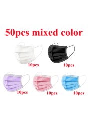 4 Layers Reusable FFP2 Mask Adjustable Black Face Mask Kn95 Masks Paintball Security Respirator Mask fp2 mascarilla fpp2 homology ada