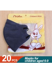 10/20/50 قطعة ffp2mask niños 6-9old قناع للأطفال kn95 mascarillas niños ce قابل للغسل الاطفال ffp2reutilizable fpp2 infantil أقنعة