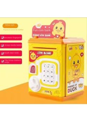 Net red Vibrato piggy bank children fingerprint password can be stored and pull anti-fall locks