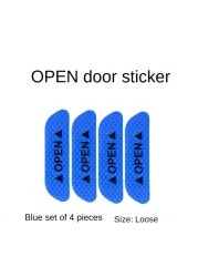 Car Reflective Stickers Safety Warning Stickers Open Door Wheel Eyebrow Rear Bumper Night Anti-scratch Decoration