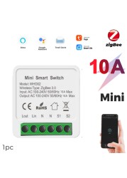 Mini Wifi Smart Switch Zigbee DIY Light Switches 10A 16A 2 Way Control Smart Home with Tuya Smart Life Alexa Alice Google Home