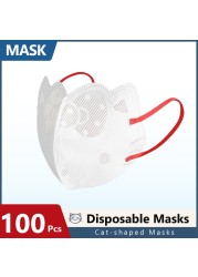 New Fashion Cat Face Mask Disposable Face Mask Mouth Mask Gay Mascara Mask Safe Breathable