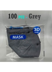 FFP2MAS Black, FPP2 Respiratory Mask Homolokada Approved Respiratory Mask FFP 2 KN95 Face Mouth Masks ffp2reuse zable FFPP2