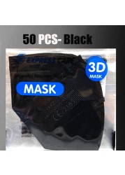 FFP2MAS Black, FPP2 Respiratory Mask Homolokada Approved Respiratory Mask FFP 2 KN95 Face Mouth Masks ffp2reuse zable FFPP2