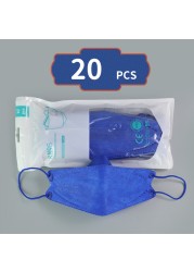 KN95 FFP2 Adult Fish Style Masks 4 Layers Anti Dust FFP2 Masks Reusable Masks ffp2 Mask KN95 FPP2 FFP2