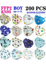 Wholesale KN95 FFP2 CE 100-200pcs 80 Unique Print Fish Mask Mascarillas Protective Breathing Adult Woman Colorful Masques