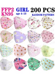 Wholesale KN95 FFP2 CE 100-200pcs 80 Unique Print Fish Mask Mascarillas Protective Breathing Adult Woman Colorful Masques