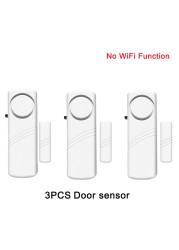 Smart Home Door Switch Magnetic Sensor Window Detector Compatible with Alexa Tuya APP Remote Control and Alerts