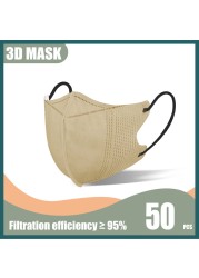 20/50/100pcs KN95 Masks FFP2 Mascarillas KN95 Certificadas Mascarillas FPP2 Colors Mascara KN95 Adulto Cubrebocas KN95 Mask FP2