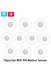 WiFi Smart PIR Motion Sensor 360 Degree All Round Wireless Detection Infrared Detector Home Security Tuya Remote Control Thief