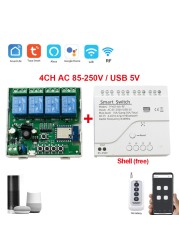 Tuya Smart Life Garage Door Opener Wireless Controller WiFi Switch AC/DC 12V 24V 110V 220V Alexa Echo Google Home DIY Smart Home