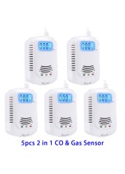 Security Protection Firefighter Carbon Alarm Monoxide Detector CO Sensor Home Gas Analyzer CH4 Butane Propane Gas Detector With EU Plug