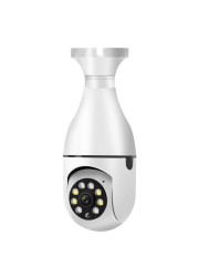 1080P E27 Bulb Wifi Camera Night Vision Full Color Automatic Human Tracking 4x Digital Zoom Video Indoor Security Screen