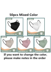 5D Protective Face Mask KN95 Mascarillas FPP2 5 Layers FFP2 Mascarillas Multicolored FFP2mask Adult Respirator KN 95 Mascherina FFPP2