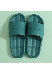 Female Home Slippers Summer Women Thick Platform Slides Women's Sandals Flip Flops Beach Sandal Mule Anti-slip Slippers for Men