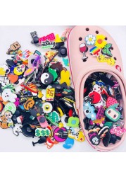 Big Sale Random Sandals Shoes Charms Buckle Clog Shoes Decorations Boys Girls Garden Shoes Accessories Fit Wristbands Croc Jibz