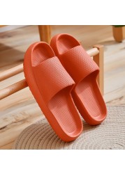 Home slippers anti-skid flip flops women's sandals women's fashion soft sole EVA indoor slides thick platform simple cloud slippers