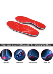 Plantar Fasciitis Arch Support Orthotic Insoles Male Female Shoe Inserts, Flat Feet Orthotic Sole Running Athletic Sports Cushion