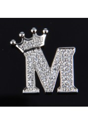 Free Shipping High Quality Metal Croc Shoe Charms Crown Letter Clog Bling Butterfly Rhinestone Embellishment Accessories