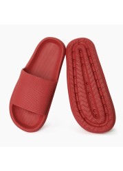 Thick Platform Slippers Cloud Slippers Non-slip EVA Soft Waterproof Women Sandals Silent Damping Bathroom Indoor Shoes For Women