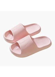 Thick Platform Slippers Cloud Slippers Non-slip EVA Soft Waterproof Women Sandals Silent Damping Bathroom Indoor Shoes For Women