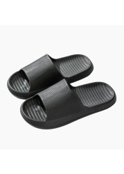 Thick Platform Slippers Cloud Slippers Non-slip EVA Soft Waterproof Women Sandals Silent Damping Bathroom Indoor Shoes For Women