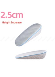 Memory Foam Height Increasing Insoles for Men Women's Shoes Sneakers Heel Insert Comfort Deodorant Shoe Sole Lift Mold