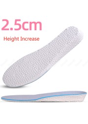 Memory Foam Height Increasing Insoles for Men Women's Shoes Sneakers Heel Insert Comfort Deodorant Shoe Sole Lift Mold