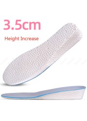 Memory Foam Height Increasing Insoles for Men Women's Shoes Sneakers Heel Insert Comfort Deodorant Shoe Sole Lift Mold