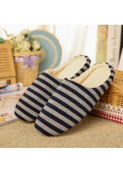 Women Winter Indoor Shoes Slippers Silent Soft-soled Warm Slippers Plus Velvet Non-slip Cotton Slippers Zapatillas De Casa