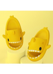 2021 summer indoor outdoor slippers lovely cartoon shark shape slides women shoes parent-child children flip flops men couples